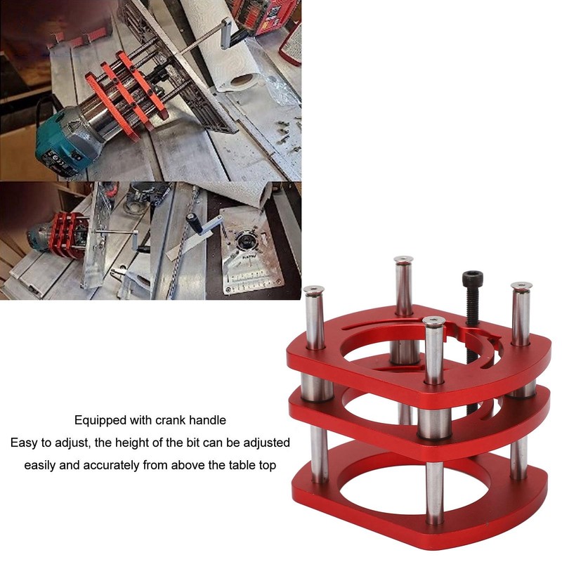 Precision Router Lift, Woodworking Trimming Machine, Aluminium Alloy Milling Table,