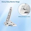 316 Stainless Steel Boat Hatch Hinges,4inchx 2inch (100 X 50