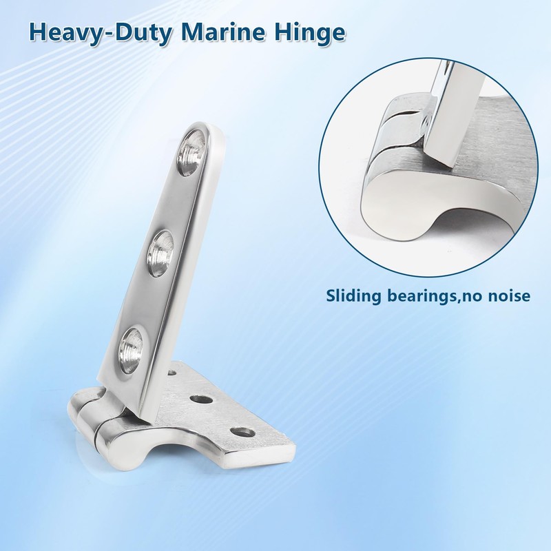 316 Stainless Steel Boat Hatch Hinges,4inchx 2inch (100 X 50