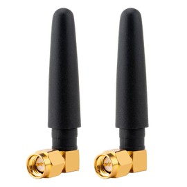 Kaunosta 433Mhz Antenna SMA Male 3dBi Omnidirectional Thumb Antenna Short Range Mini Aerial for Ham Radio Signal Booster Wireless Repeater LoRa IoT Remote Walkie Smart Home Sensor (2 Pack)