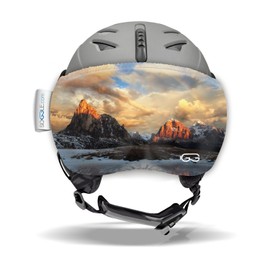 Soggle Vizor Visor Protection for Visor Helmets (Ski Helmets), Colour: Vizor Dolomites