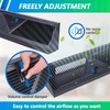 Flowild 4 Pack 15 Inch Baseboard Register (Duct Opening Size)
