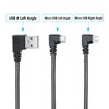 Micro USB Power Data Cable Cable 60CM, 90 Degree USB