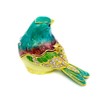 JWT Astyle Turquoise Green Bird Trinket Boxes Hinged ,Bird Decor