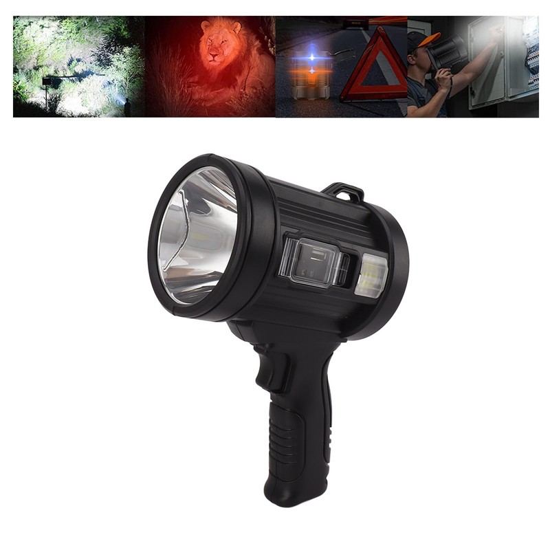 Solar Handheld Spot Light Multifunction Waterproof Super Bright Emergency Spotlight