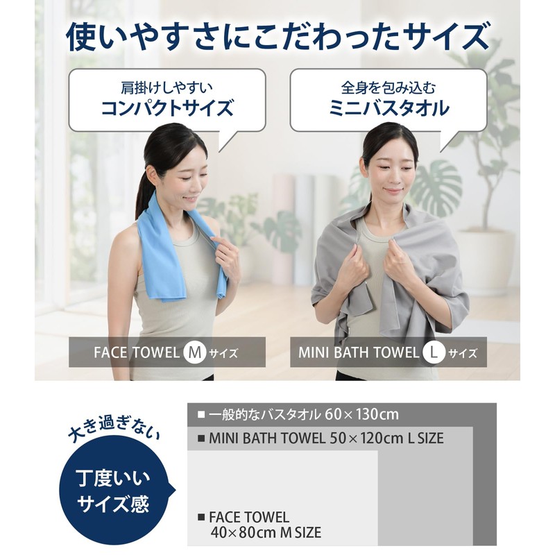 Quick Drying Towel for Travel and Hiking 【Great Absorption and