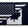 EmbTao USA American United State Canada Flag Patch Embroidered Applique