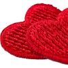 Iron-On Applique Small Hearts Red