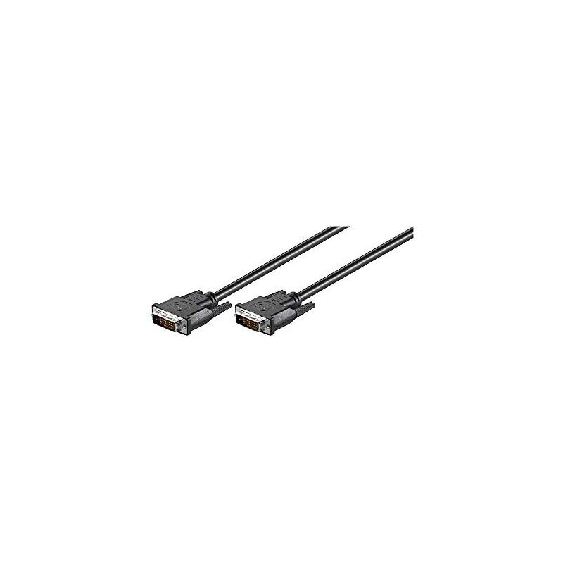 Goobay 50851 DVI-D Full HD Cable Dual Link, Nickel, 2m
