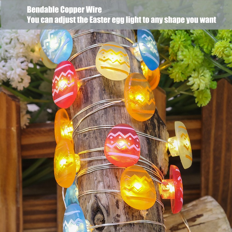 Easter Decoration String Lights Warm Light IP44 Waterproof LED Easter