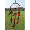 SuSvapnnah Red Black Dreamcatcher Boho Dream Catcher Wall Hanging Window