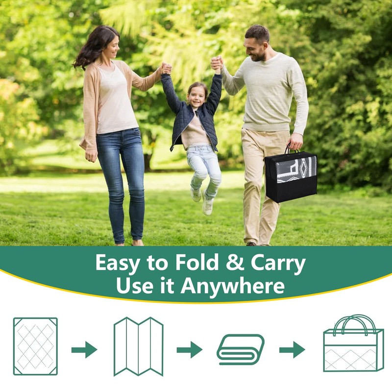 GarveeLife Outdoor Rug for Patio, 8x10FT Reversible Plastic Straw Rug,