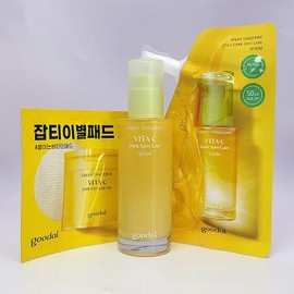Goodal Green Tangerine Vita C Blemish Care Serum 70ml Full Size (Large Size) 50ml Refill + 2 Pads (AD) / 구달 청귤 비타C 비타씨 잡티 케어 세럼 70ml 본품(대용량) 50ml 리필+패드 2매 (AD)