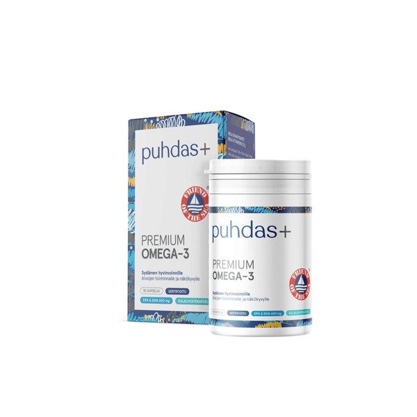 Puhdas+ Premium Omega-3 capsules, 180 caps