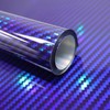 Lypumso 2D Holographic Carbon Fiber Vinyl Wrap, High Gloss Blue