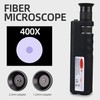 Fiber Optic Inspection Microscope 400x LED Illumination Handheld Anti Slip