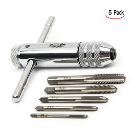 iwobi Adjustable T Handle Tap Wrench with Ratchet M3 - M8 for Taps