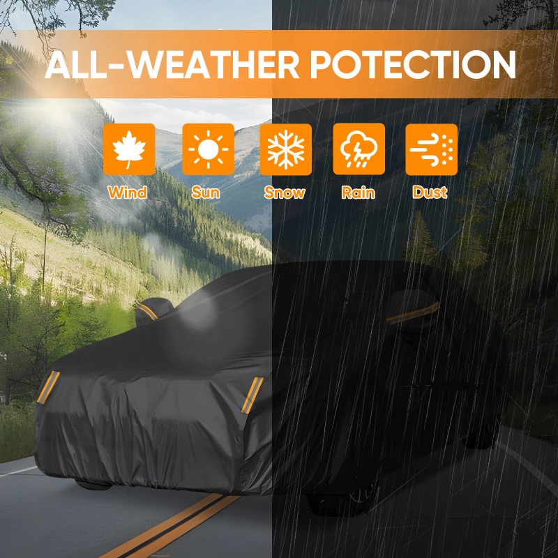 NEVERLAND Full Car Cover Waterproof All Weather UV Resistent Snow