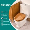Toilet Seat, Solid Wood, Bamboo, High Gloss Finis, PIKLiDS (Elongated)