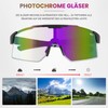 DUDUKING Sunglasses, Self-tinting Polarised Cycling Glasses, Men and Women, Sports