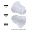 4 Pack Ceiling Fan Light Covers, White Alabaster Transitional Style
