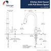 Plumb Pak URB78CBN Single Handle Pull Down Kitchen Faucet with