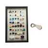 Gemstone 45 Gem Minerals with Loupe 45 Types, Instructions Included