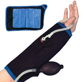 Braceapedia Polar Bear Cryo Wrist Brace – Medical-Grade Cold & Compression Therapy for Men & Women, Adjustable Universal Left, Black