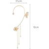 Butterfly Tassel Style Zircon Earrings, Butterfly Flowers Tassel Long Earring,