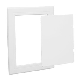 UFURMATE Self Adhesive Access Panels, 5 x 7 inch Surface-Mounted Wall Hole Cover Inspection Door for Plumbing & Electrical Cables & Wiring (White)