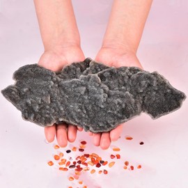 JIC Gem Irregular Shape Large Crystal Cluster Gray Sphalerite Mineral Specimen Healing Crystal Stone Clusters Home decoration Reiki Meditation 2.4-2.8 lbs