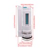 White 250mm Height Toilet Push Button Valve Element Dual Flush