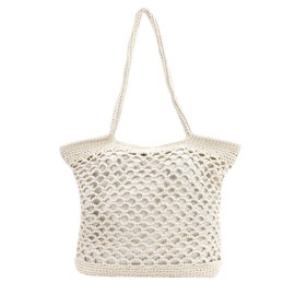 MEGAUK Women Handmade Straw Shoulder Bag Casual Summer Beach Tote Rattan Bags Weaving Tote Bag For Ladies