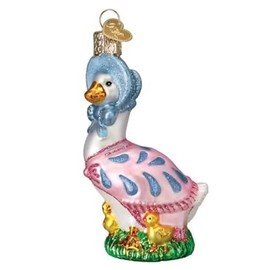 Old World Christmas Jemima Puddle-Duck Glass Hanging Ornament