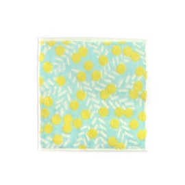 Imabari Towel, mimosa, Handkerchief Towel, Fluffy, Made in Japan, Highly Absorbent (Blue)