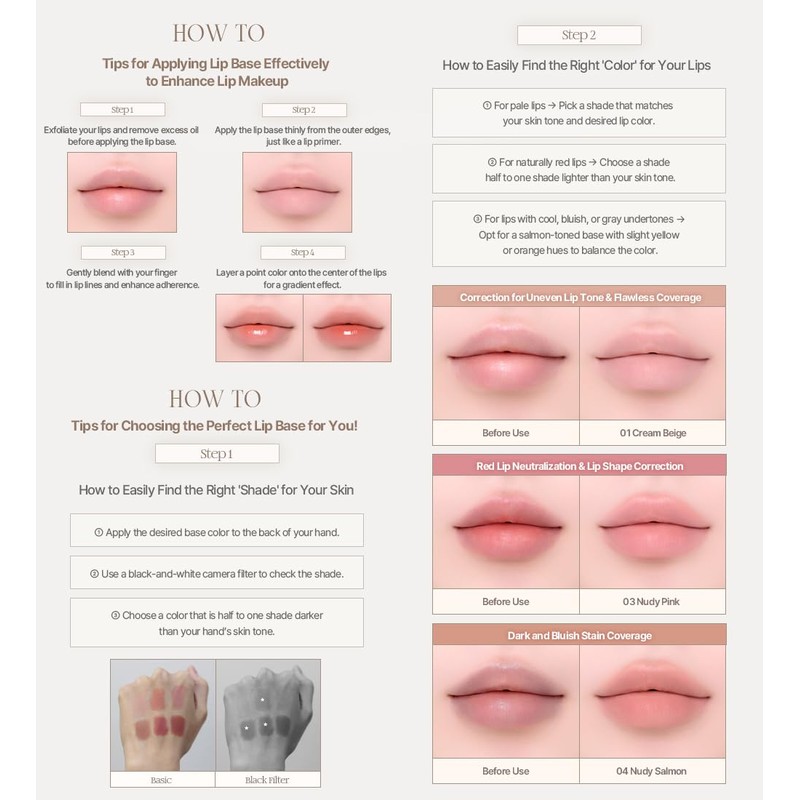 Heart Percent Dot On Mood All Cover Lip Base Dote