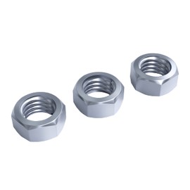 Pack of 50 Hexagon Nuts - M4 - Rust-Proof Galvanised - Nuts, Nuts, Screw Nuts, Hexagonal Nuts with Metric Right-Hand Thread According to DIN 934 Standard