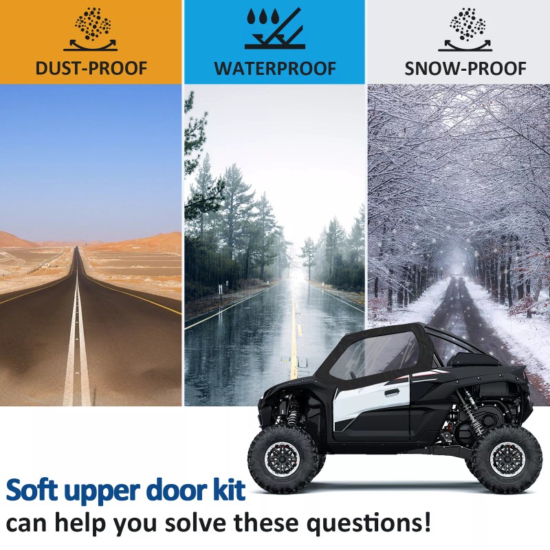 SI Upgraded Soft Upper Doors Set for 2020-2024 Kawasaki Teryx