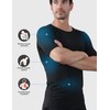 CYPER SUN 7 Pack Men's Compression Shirts Short Sleeve Cool-Dry
