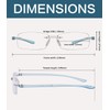 BLUELESS Rimless Reading Glasses Small Readers Men Women（Tortoise）