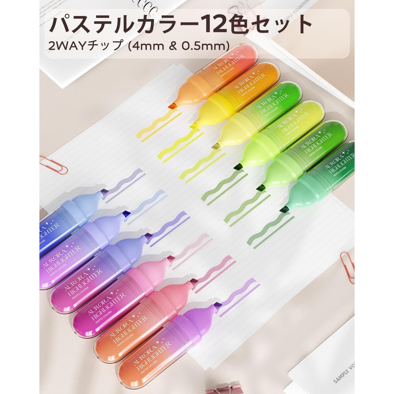 Four Candies Highlighters, Set of 12