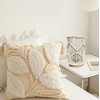 AFORTLO Table Desk Lamp,Small Boho Hollow-Out Decorative Bohemian Macrame Handmade
