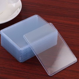 Trading Card Sleeves Hard Plastic Toploaders 3" x 4" Clear Sleeves for Collectible Trading Cards Game and Trading Card Sleeves Protectors (50Pack)