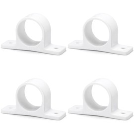 Koei Kasei Resin Saddle Band 32mm VP25 Pipe Fixing Hardware Erector Joint PVC Pipe Piping White 4-pack KFBS01-1400