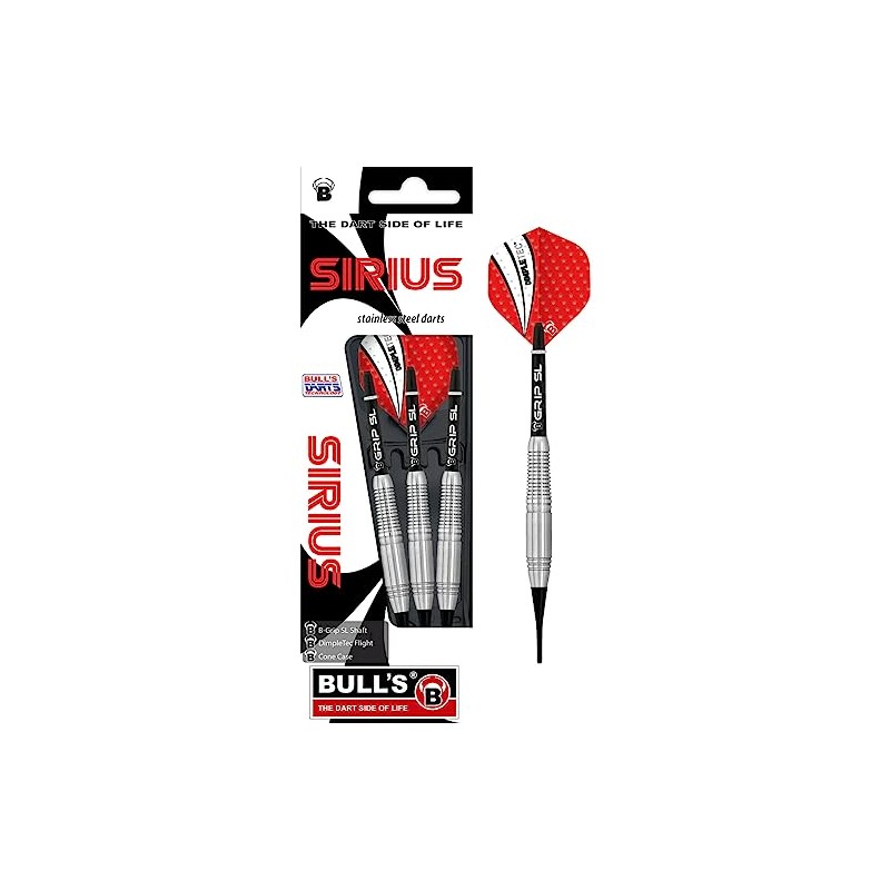 Bull's Adult Sirius Soft Dart 18 g, Silver