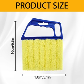 2 Pcs Blinds Cleaner Duster Tool 7 Finger Microfiber Washable Blind Cleaner Mini Window Dusters for Cleaning Dust Remova for Window Air Conditioner Vent Fans Venetian Shades Wood Blinds Dust Dirt