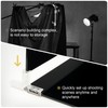 Meking Product Photography Backdrops,Black Double Sided Matte and Reflective Background