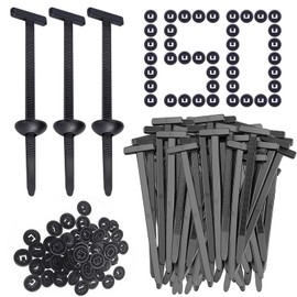 150Pcs Nylon Universal Cable Tie Buckle for Car,Heavy Duty Plastic Rivet T Zip Ties, Quick Release Fasteners for DIY Repair, Wire Management & Auto Parts Retention