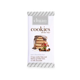 Chuao Chocolatier Cookies All the Way Milk Chocolate Mini Bars | Gourmet Chocolate Sprinkle European No Preservatives | For Gift Baskets, Christmas, Valentines Day, Gifts for Women, Men, Birthday, Thank You, Care Package | 24 Pack