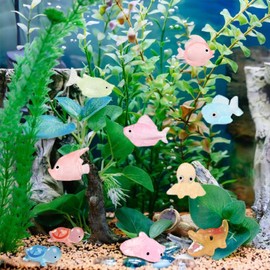 Tiny Resin Animals to Hide 130 Pcs Mini Resin Animals Bulk Mini Ducks Tiny Frogs Pandas Small Rabbits Glow in The Dark For Miniature Garden Accessories Micro Landscape Aquarium Potted Decoration